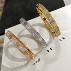LOVE full diamond bangle-image