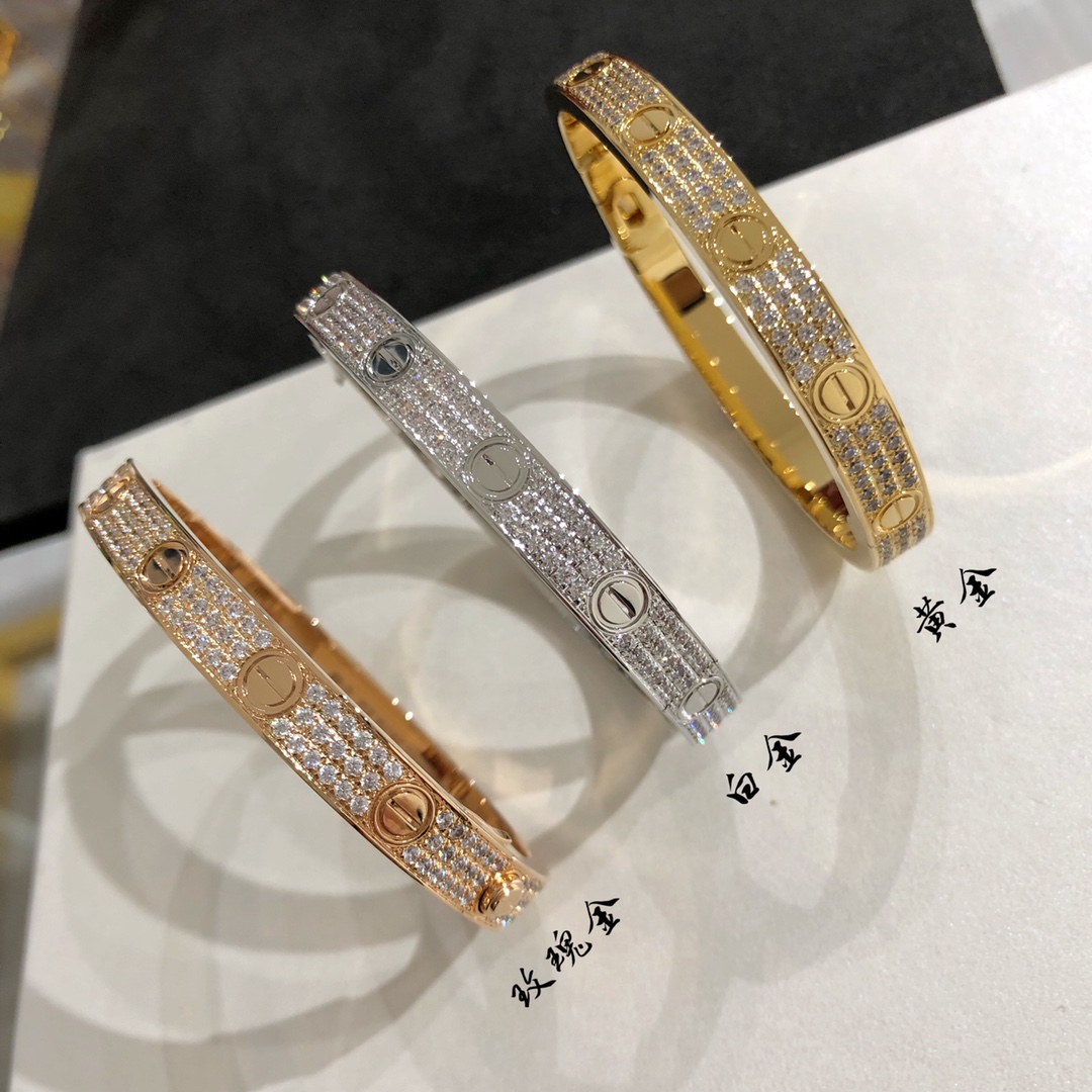 LOVE full diamond bangle-image
